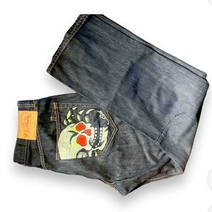 Ed Hardy x Christian Audigier. Size 34,Amazing quality denim.Lot 2008